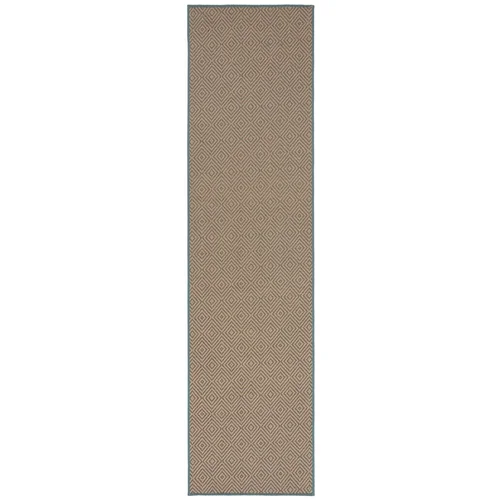 Flair Rugs Plava/u prirodnoj boji jutena staza za stepenice 60x600 cm Diamond –