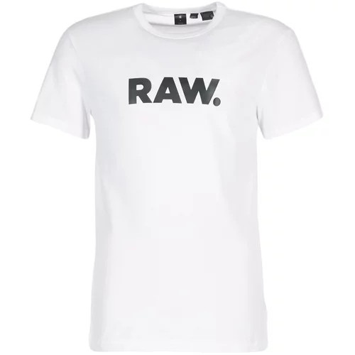 G-star Raw Majica crna / bijela