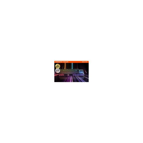 Steel Series Gaming Keyboard Apex 9 TKL, RGB LED light, US, Black, Wired Slike