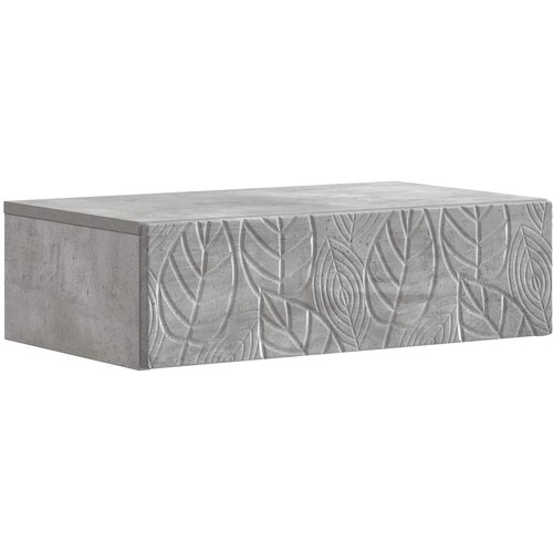 vidaXL Stenska stranska miza Betonsko siva 59 x 34,5 x 17 cm, (5000263236) Cene
