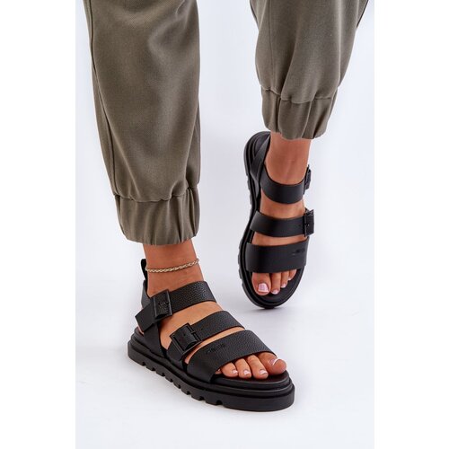 Big Star Women&amp;#039;s eco leather sandals Big Star Black Slike