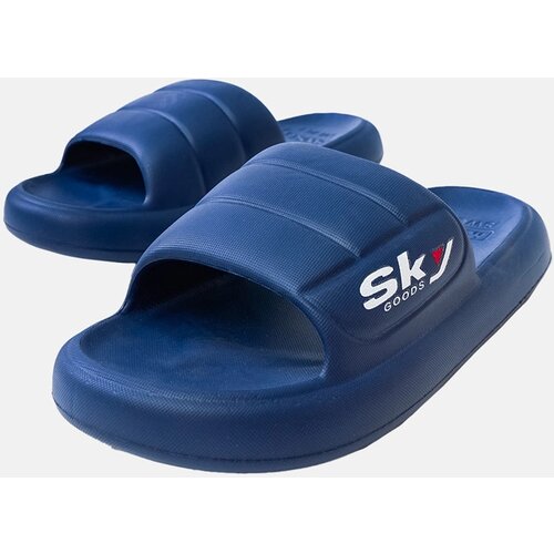 Gemre Navy blue men's rubber flip-flops Torwald Cene