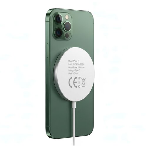 Oem Mayaxess, Polnilnik za iPhone 13 Pro Magsafe magnetni 15W, Bela, (5000275872) Cene