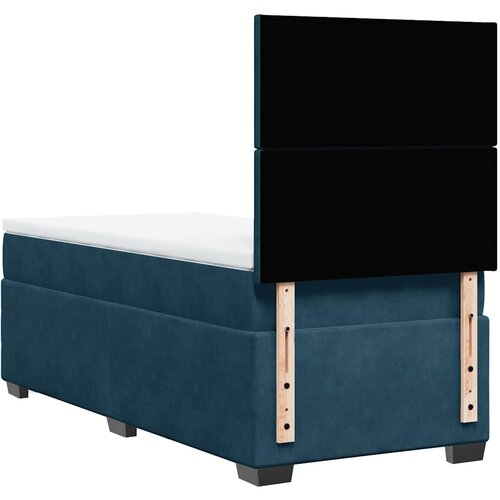 Box spring krevet s madracem plavi 80 x 200 cm bar&amp;scaron;unasti Slike