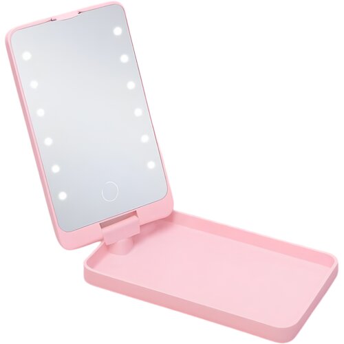 IZMAEL Kozmetično LED Ogledalo z Osvetlitvijo ZS - 40190 - Roza Cene
