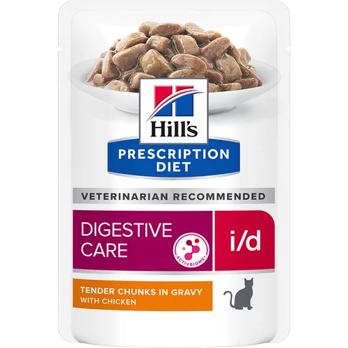 Hill’s 10 + 2 gratis! 12 x 85 g Hill’s Prescription Diet - i/d Digestive Care piletina