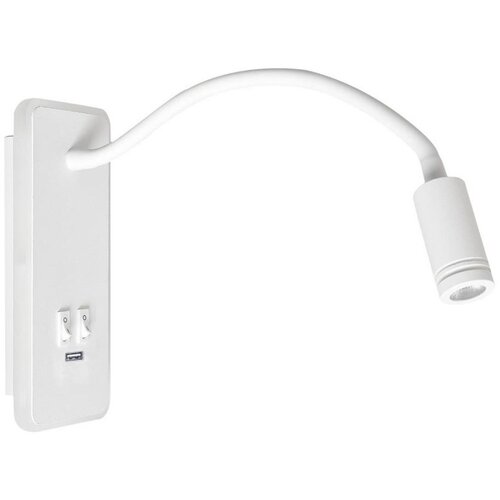  LED fleksibilna zidna lampica sa USB BASE LED/8W+LED/2W/230V bela Cene