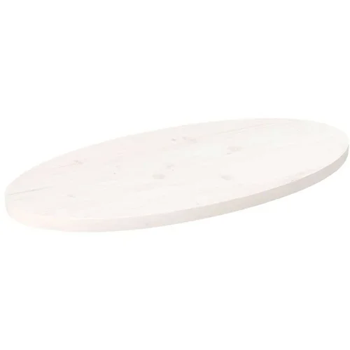  Mizna plošča bela 70x35x2,5 cm trdna borovina ovalna, (20817942)