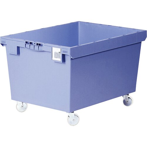 BITO Zaboj za večkratno uporabo s kolesi, z vrtljivimi kolesi iz umetne mase, DxŠxV 800 x 600 x 523 mm Cene