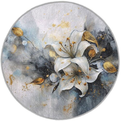 Mila Home Plavi/sivi perivi okrugao tepih ø 150 cm Golden Lilly – Cijene