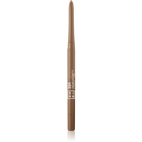3INA The 24H Automatic Eyebrow Pencil svinčnik za obrvi vodoodporna odtenek 554 Caramel 0,28 g