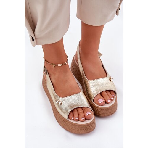 VINCEZA Ladies leather wedge sandals Cijene