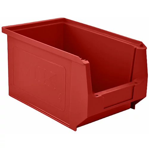 mauser Odprta skladiščna posoda iz polietilena, DxŠxV 230 x 150 x 130 mm, rdeča, DE 25 kosov