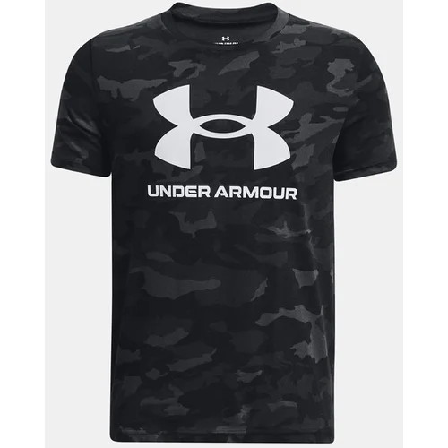 Under Armour UA Sportstyle Logo Aop SS Majica otroška Črna