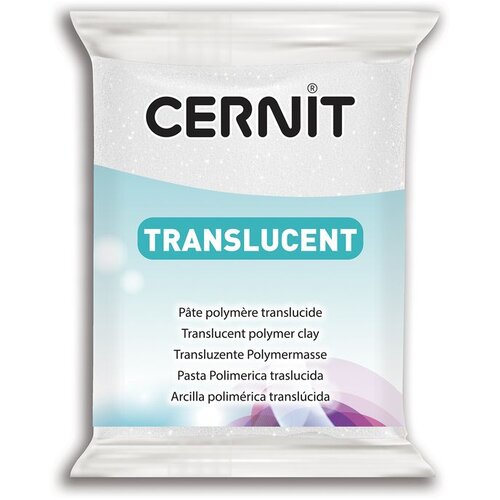 Cernit masa za modelovanje TRANSLUCENT 56g | white glitter Cene