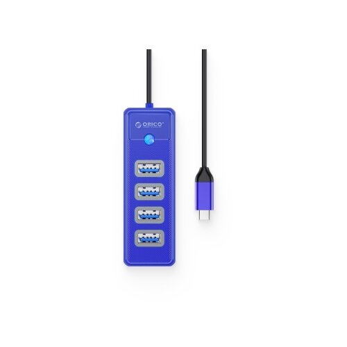 Orico USB-C hub s 4-vhodi, USB 3.0, 0.15m, moder, PW4U-C3-015 Cene