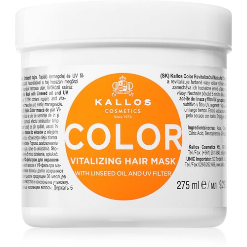 Kallos KJMN Professional Color maska za barvane lase mešanica barv 275 ml Cene