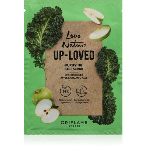 Oriflame Love Nature Up-Loved Upcycled Apple &amp;amp; Organic Kale piling za či&amp;scaron;ćenje lica 10 ml Slike