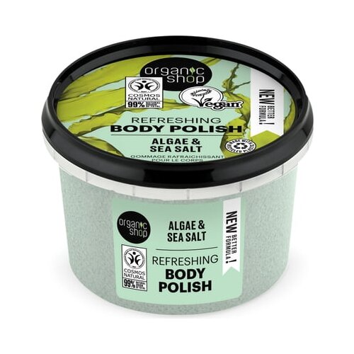 Organic Shop refreshing body polish algae &amp;amp; sea salt Slike