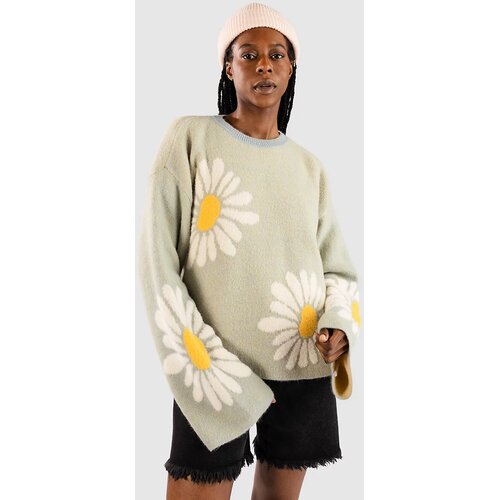 24COLOURS 41344 Knitted Flower Pulover blue Slike