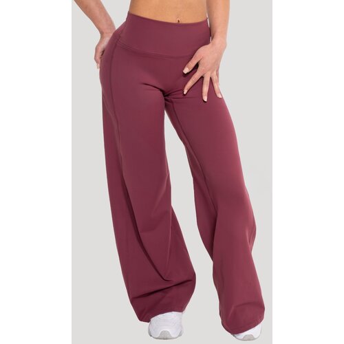 GymBeam Women&lsquo;s Flow Straight Pants Wine XL Cijene
