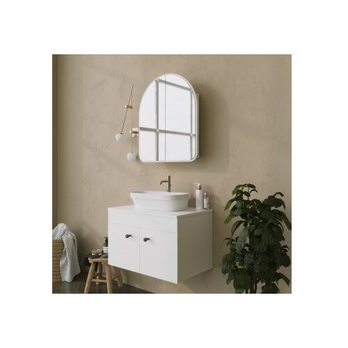 Hanah home Hope Cabinet Kupaonski ormarić, sivi Slike