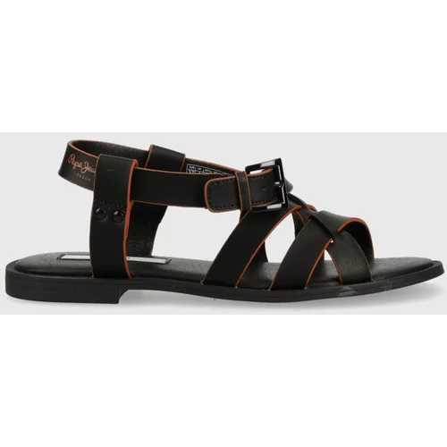 Pepe Jeans Sandale HAYES za žene, boja: crna, PLS90573
