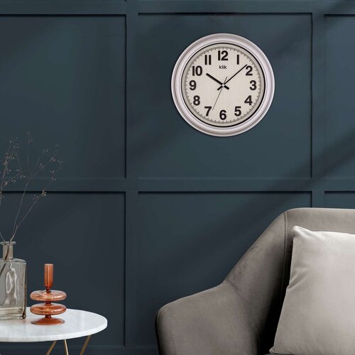 Wallity Zidni sat Auris, 34x34 cm, srebrne boje Slike