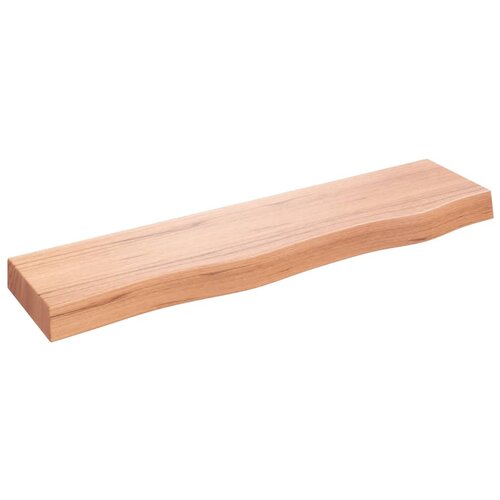 Maison Chic Stenska polica - Viseča Polica svetlo rjava 80x20x6 cm trdna hrastovina, (21784580) Slike