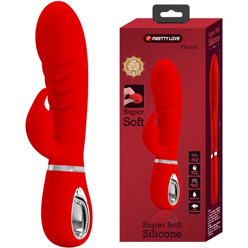 Pretty Love Super soft rabbit vibrator Prescott red Cene