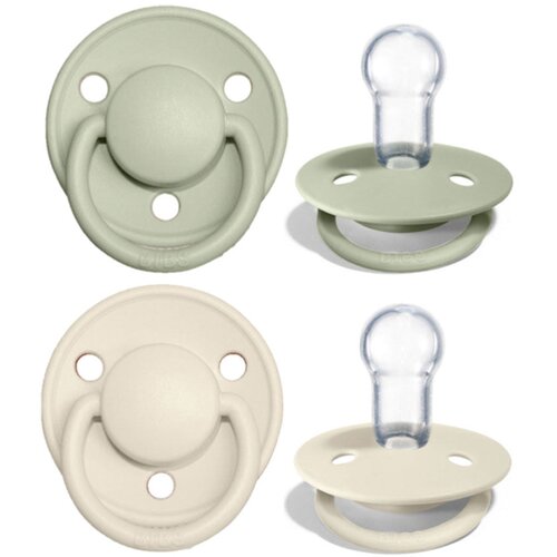 Bibs De Lux dude (silikon) -Ivory/Sage Cijene