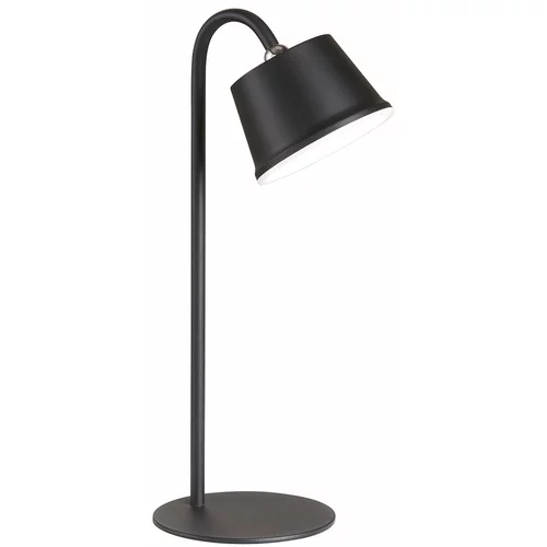 Fischer & Honsel Crna LED stolna lampa s metalnim sjenilom (visina 34 cm) Voet –