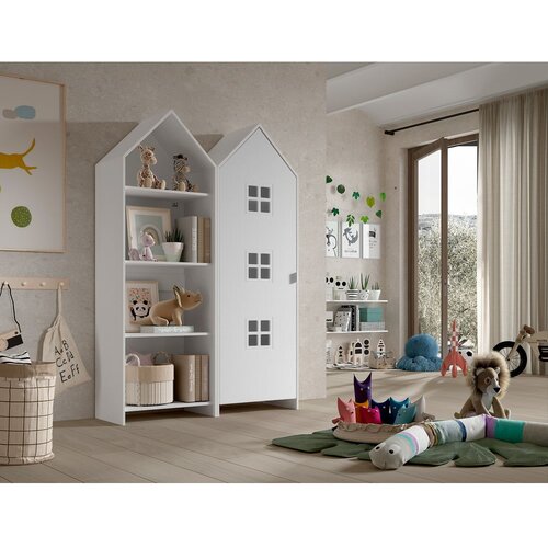 Vipack Bela odprta otro&amp;scaron;ka garderobna omara 115x171,5 cm CASAMI BRUGES &amp;ndash; Slike