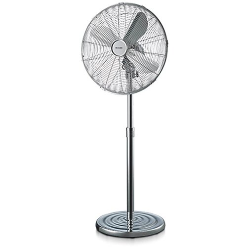 Retro stoječi ventilator Proklima (srebrn, premer: 40 cm, 50 W, 3700 m&amp;sup3;/h) Slike