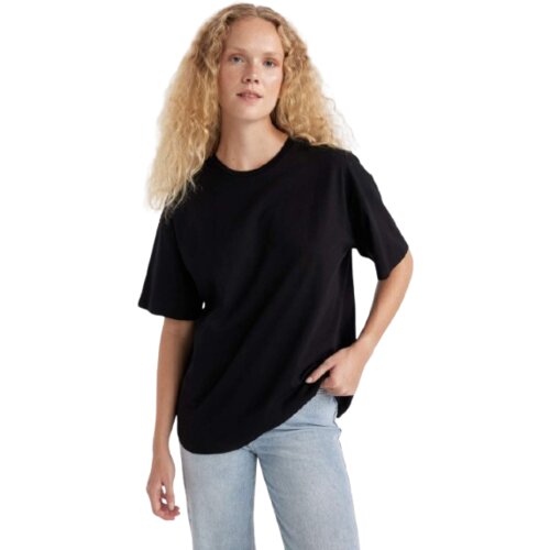 Defacto Ženska majica na kratke rukave, Crna Cene