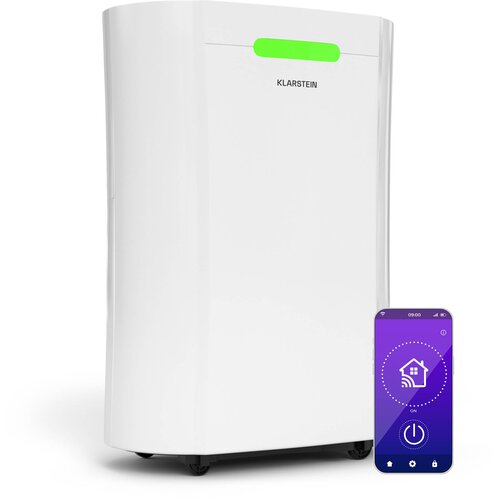 Klarstein AeroDry Smart 12L odvlaživač zraka | 12 L/dan | 18 m2 | senzor vlage | kontrola pomoću aplikacije | 135 m3/h Cijene