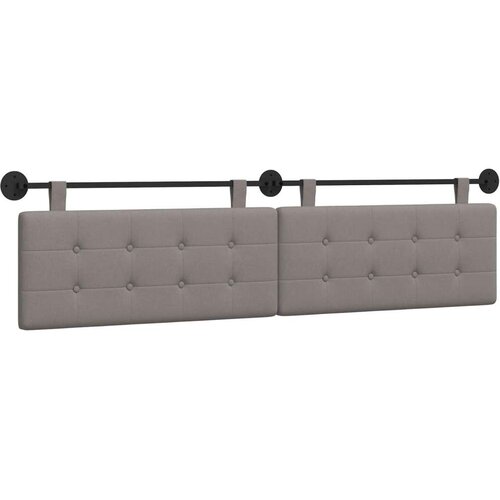  Držeće uzglavlje Zidne Sivo-smeđa 210 x 55 x 5 cm tkanina - Sivo-smeđa 200 cm bez LED Slike