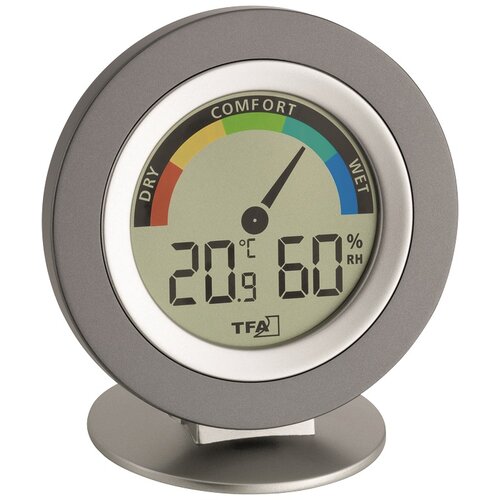 TFA termometer-higrometer &amp;quot;cozy&amp;quot; (digitalni, 10,4 cm, srebrni) Slike