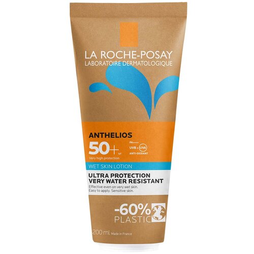 LAROCHE-POSAY La Roche Posay Losion za za&amp;scaron;titu od sunca Anthelios Wet skin SPF50+, 200ml Slike
