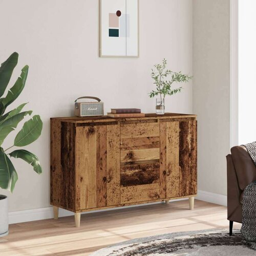 VidaXL Komoda boja starog drva 102x35x70 cm od konstruiranog drva Slike