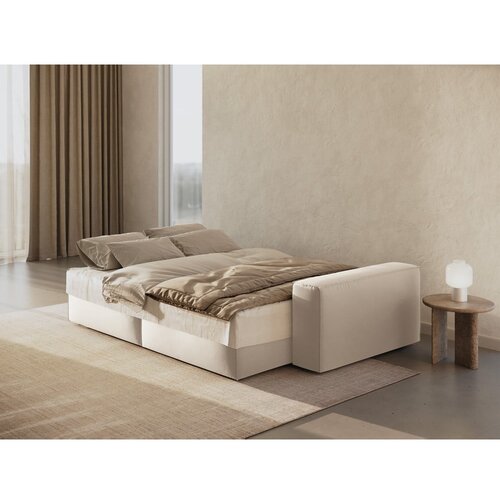 Micadoni Bež sklopiva sofa od boucl&amp;eacute; tkanine 247 cm Jodie &amp;ndash; Home Slike