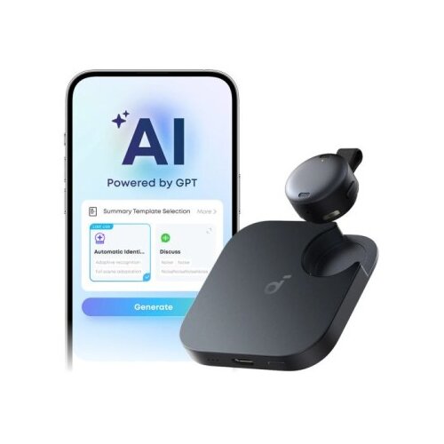 Anker Soundcore Work pametni AI snemalnik zvoka, črn Cene