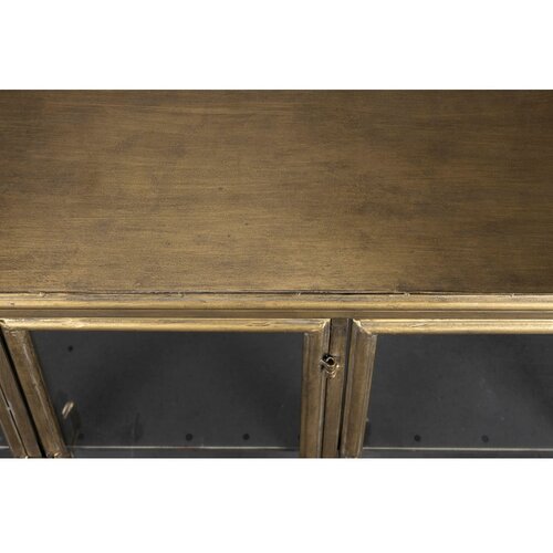 Dutchbone kovinska vitrina v zlati barvi 100x80x38,5 cm gertlush &amp;ndash; Slike