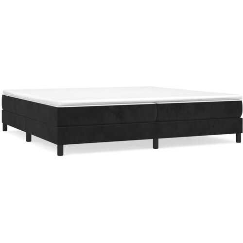 VidaXL Box spring postelja z vzmetnico črna 200x200 cm žamet, (20726378) Slike