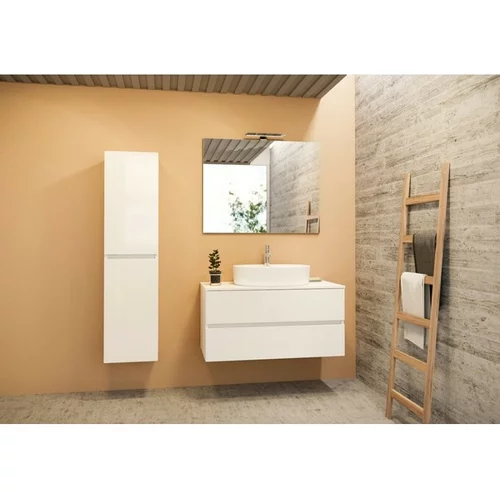 Tboss kopalniška omarica z umivalnikom Breezy, 95 cm, bela v
