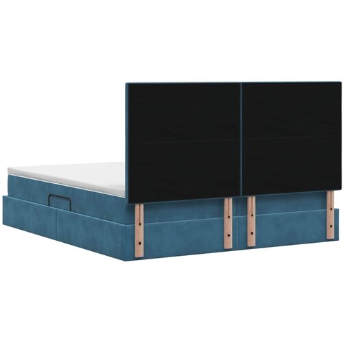  s od storage s pohranom Tamno plava 180 x 200 cm Baršun - Tamno plava 180 x 200 cm Prošiveno gumbima Cene