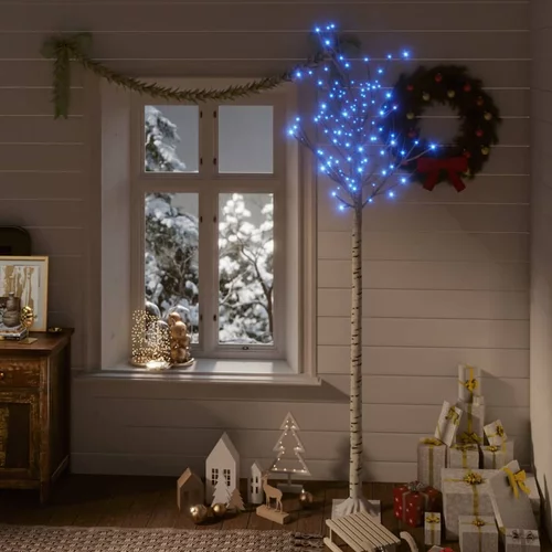  Božićno drvce s 200 LED žarulja 2,2 m plavo s izgledom vrbe