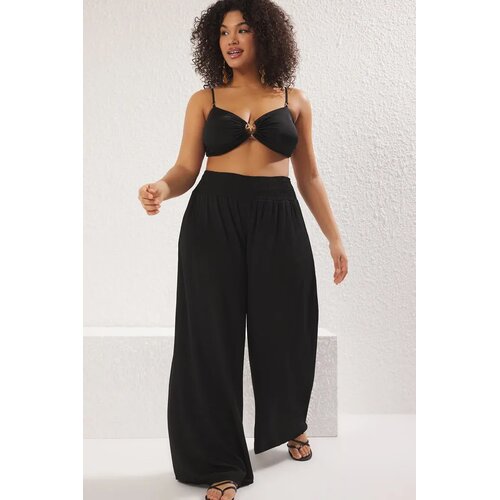 Trendyol Ženske pantalone Tbbss25Ar00000, Crne Cene