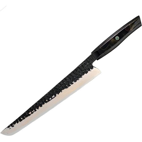  Damaskasti kuhinjski nož ZA-37584 - Slicer / Crna / Smeđa KP37584 Cene