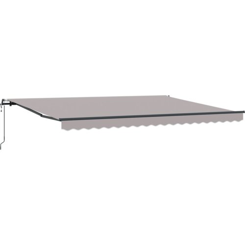 vidaXL samodejna retraktibilna tenda svetlo siva 450x300 cm, zamenjava tkanine za tendo 4,5x3 m svetlo siva Cene